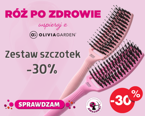 Róż po zdrowie zestaw szczotek Olivia Garden Fingerbrush 30 procent taniej