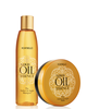 Zestaw odbudowujący szampon i maska Gold Oil Montibello